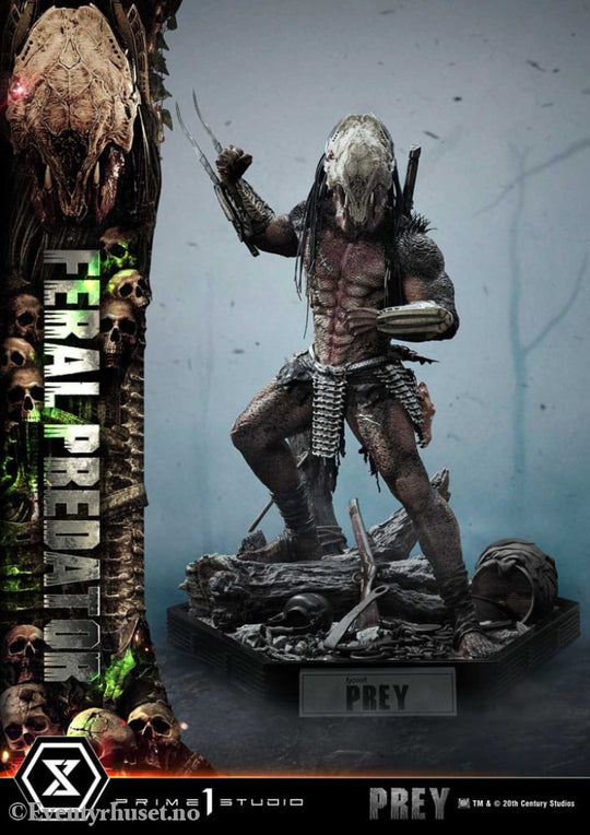 Prey (Movie) Museum Masterline Series Statue 1/3 Feral Predator Deluxe Bonus Version 89 cm Collectibles