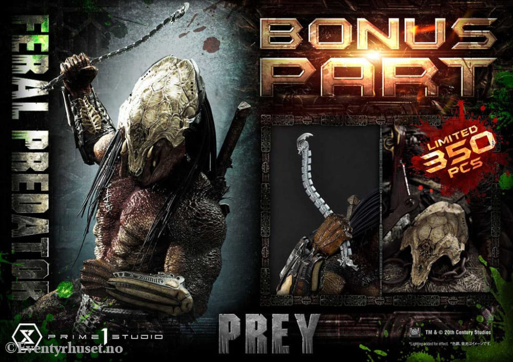 Prey (Movie) Museum Masterline Series Statue 1/3 Feral Predator Deluxe Bonus Version 89 cm Collectibles