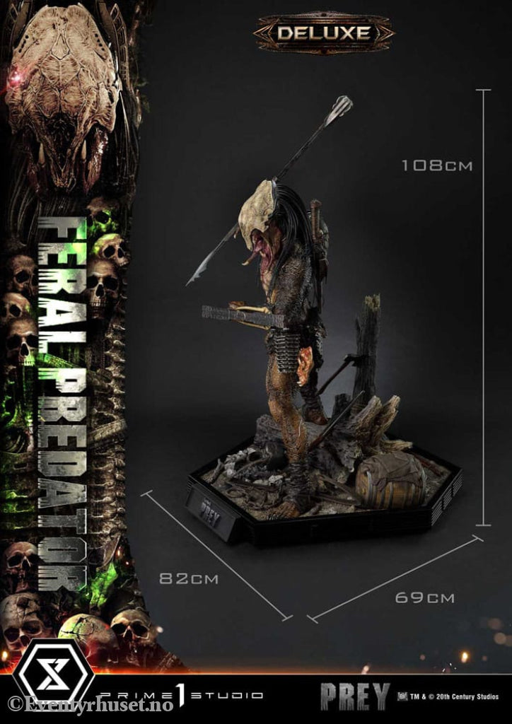 Prey (Movie) Museum Masterline Series Statue 1/3 Feral Predator Deluxe Bonus Version 89 cm Collectibles