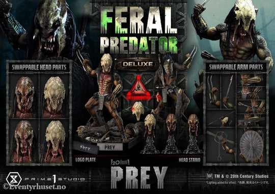 Prey (Movie) Museum Masterline Series Statue 1/3 Feral Predator Deluxe Bonus Version 89 cm Collectibles
