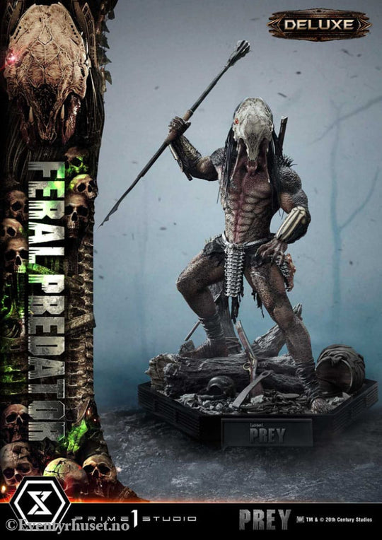 Prey (Movie) Museum Masterline Series Statue 1/3 Feral Predator Deluxe Bonus Version 89 cm Collectibles