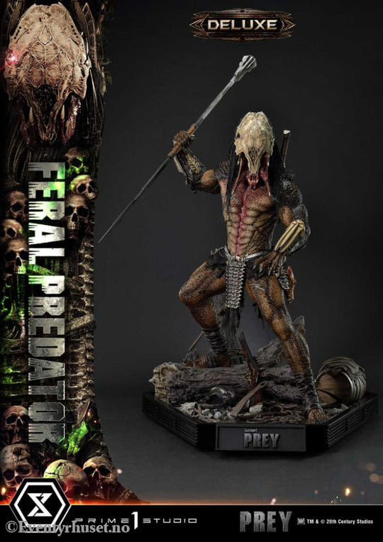 Prey (Movie) Museum Masterline Series Statue 1/3 Feral Predator Deluxe Bonus Version 89 cm Collectibles