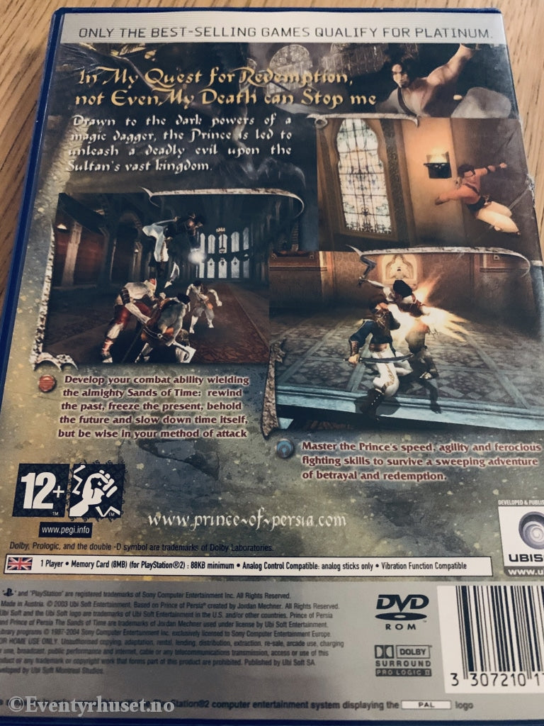 Prince Of Persia. The Sands Of Time. Ps2 Platinium.