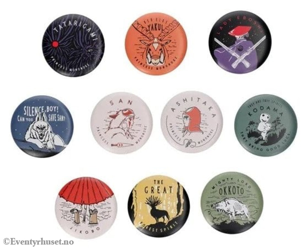 Princess Mononoke Pins Vintage 6 cm Blind Box Assortment (10) Manga & Anime