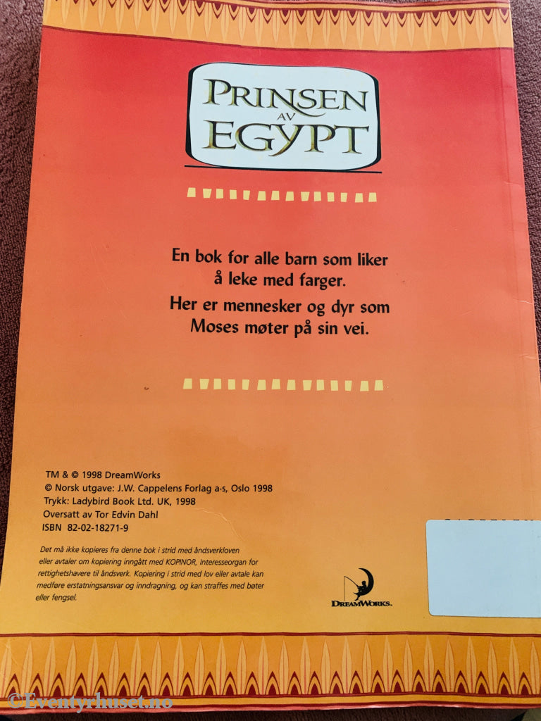 Prinsen av Egypt – Lek med farger. 1998. Hobby-hefte.