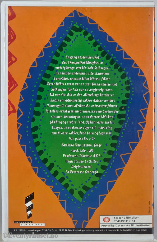 Prinsesse Yennenga – 1987 . VHS Big Box.
