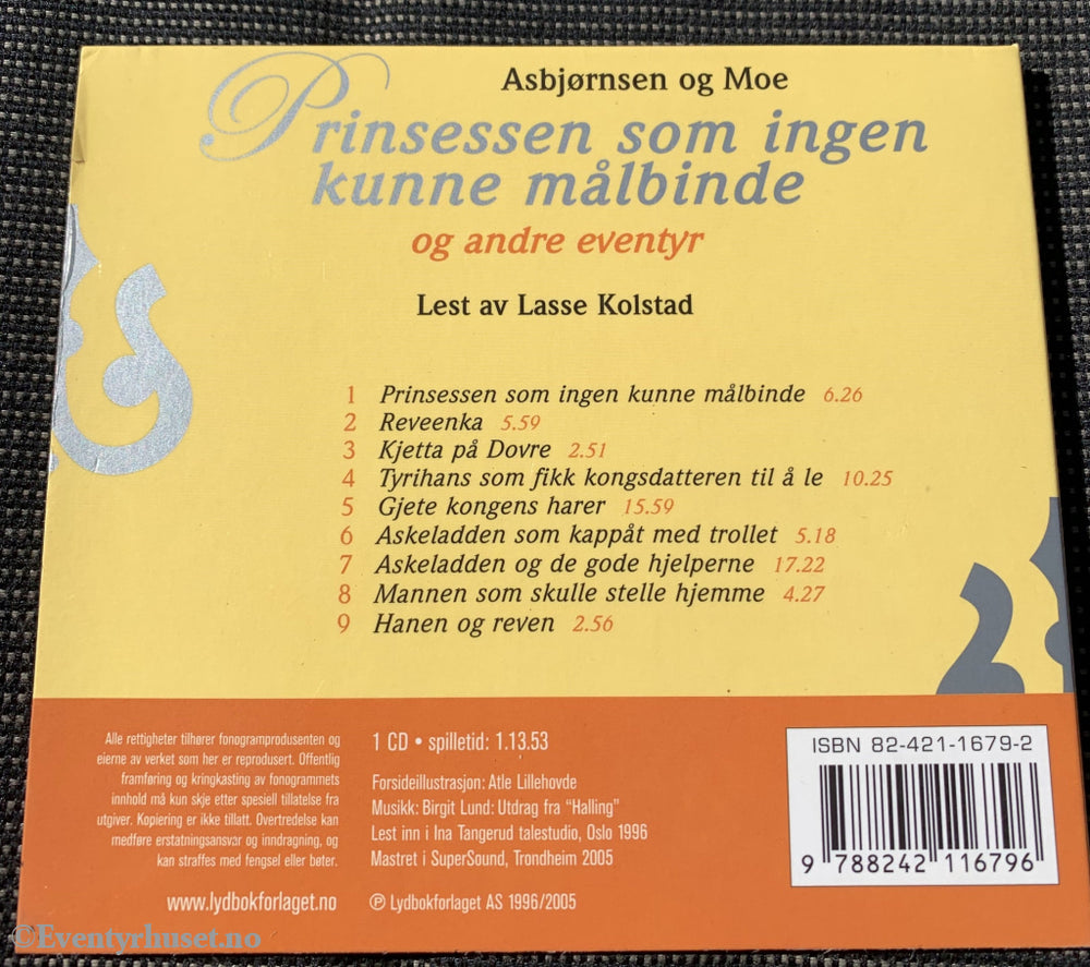 Prinsessen Som Ingen Kunne Målbinde. 1996/05. Lydbok På Cd.