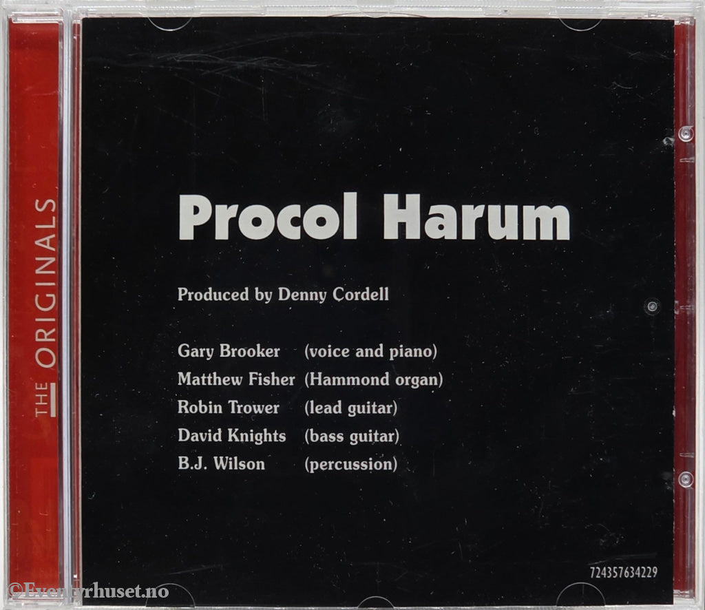 Procol Harum. 1997. The Originals. Musikk-CD.