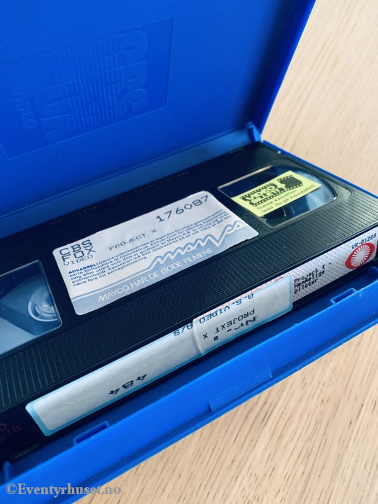 Project X - Hemmelige Piloter. 1987. Vhs Big Box.