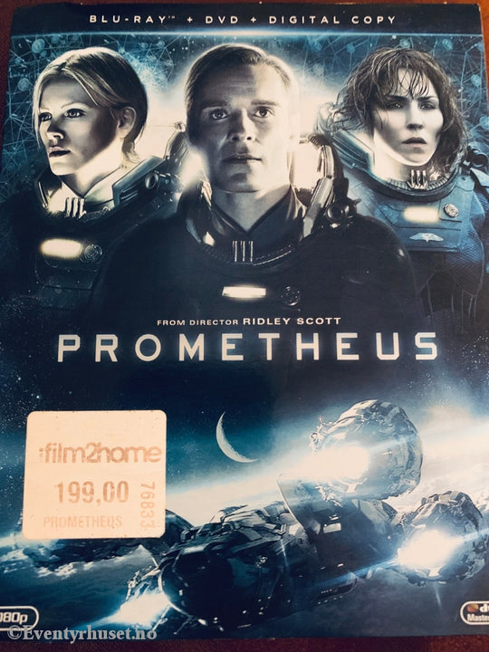 Prometheus. 2012. Dvd + Blu-Ray. Slipcase. Blu-Ray Disc