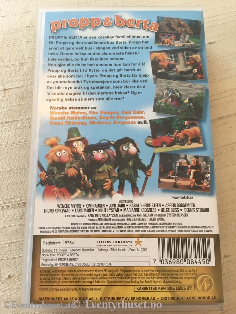 Propp & Berta. 2000. Vhs. Vhs