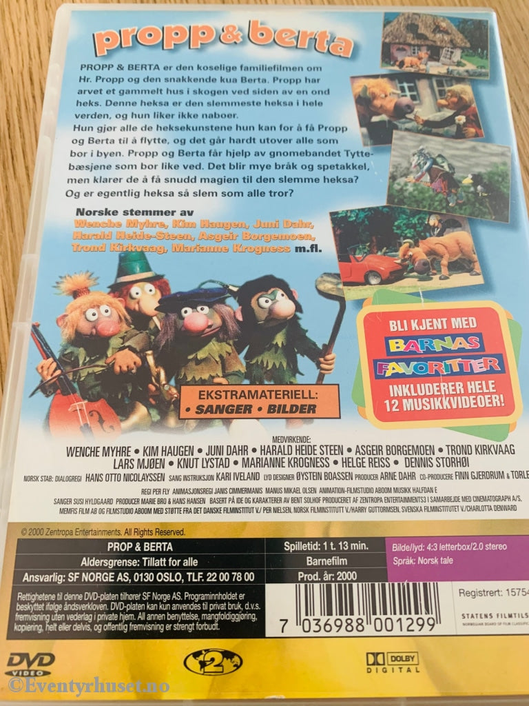 Propp Og Berta. 2000. Dvd. Dvd