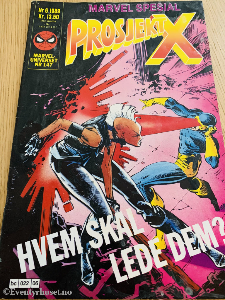 Prosjekt X. 1989/06. Tegneserieblad