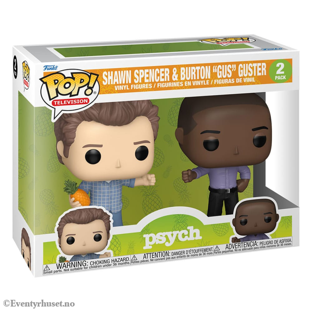 Psych POP! Vinyl Figures 2-Pack Shawn&Gus 9 cm Collectibles