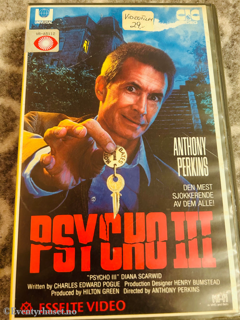 Psycho 3. 1986. Vhs Big Box. Box