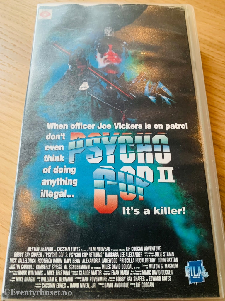 Psycho Cop Ii. 1993. Vhs Utleiefilm.