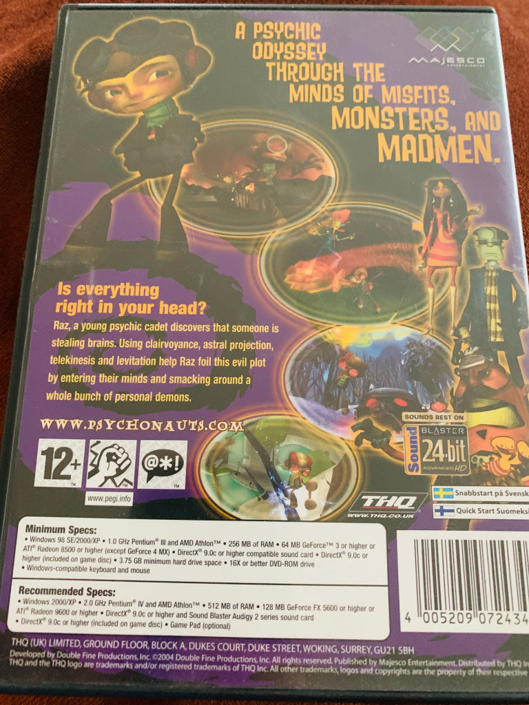 Psychonauts. PC spill.