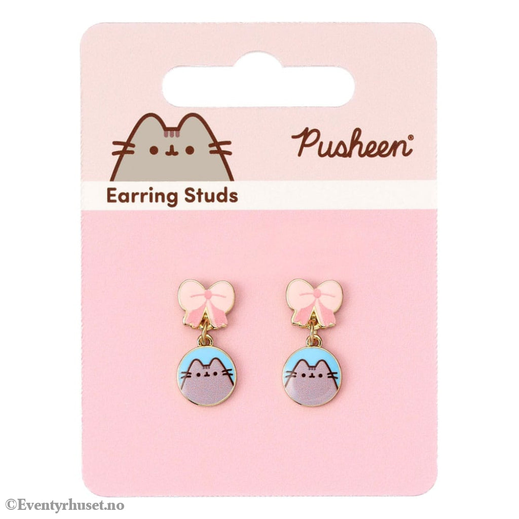 Pusheen Drop Earrings Pink Bows Fashion & Accessories