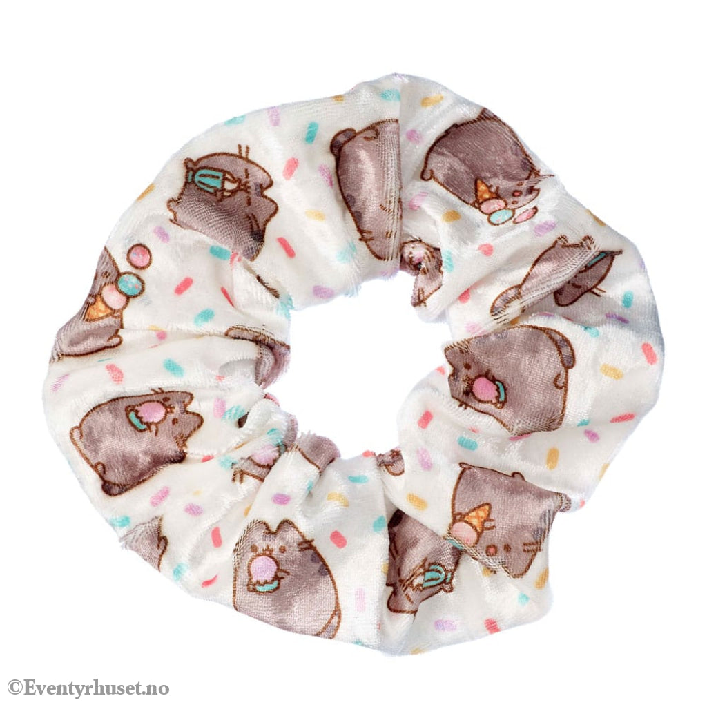 Pusheen Hair Scrunchie White Ice Cream Fashion & Accessories