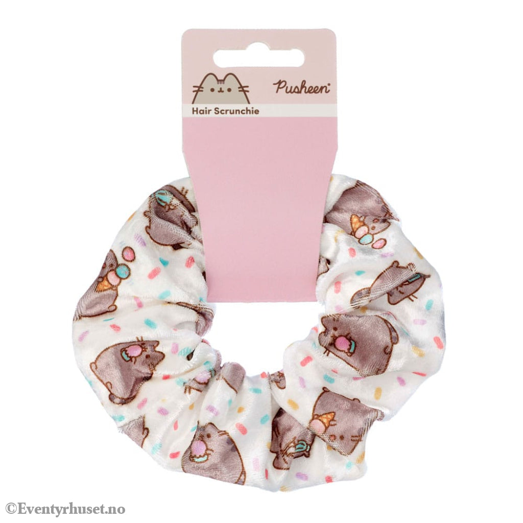 Pusheen Hair Scrunchie White Ice Cream Fashion & Accessories
