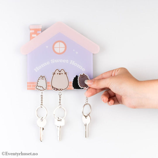 Pusheen Key rack incl. 3 key rings Fashion & Accessories