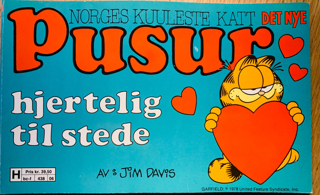 Pusur Hjertelig Til Stede. 1978. Hefte. Tegneseriealbum