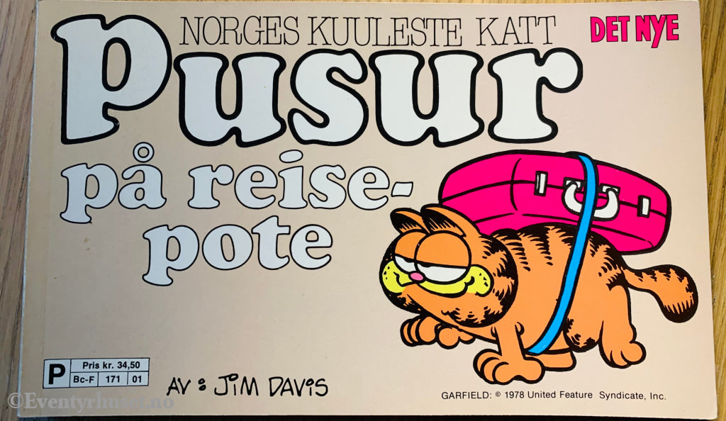 Pusur På Reisepote. 1978. Hefte. Tegneseriealbum