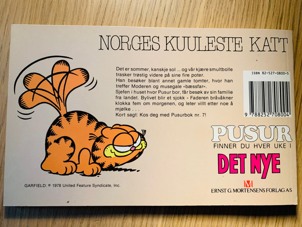 Pusur På Reisepote. 1978. Hefte. Tegneseriealbum
