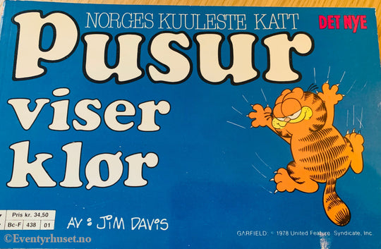 Pusur Viser Klør. 1978. Hefte. Tegneseriealbum