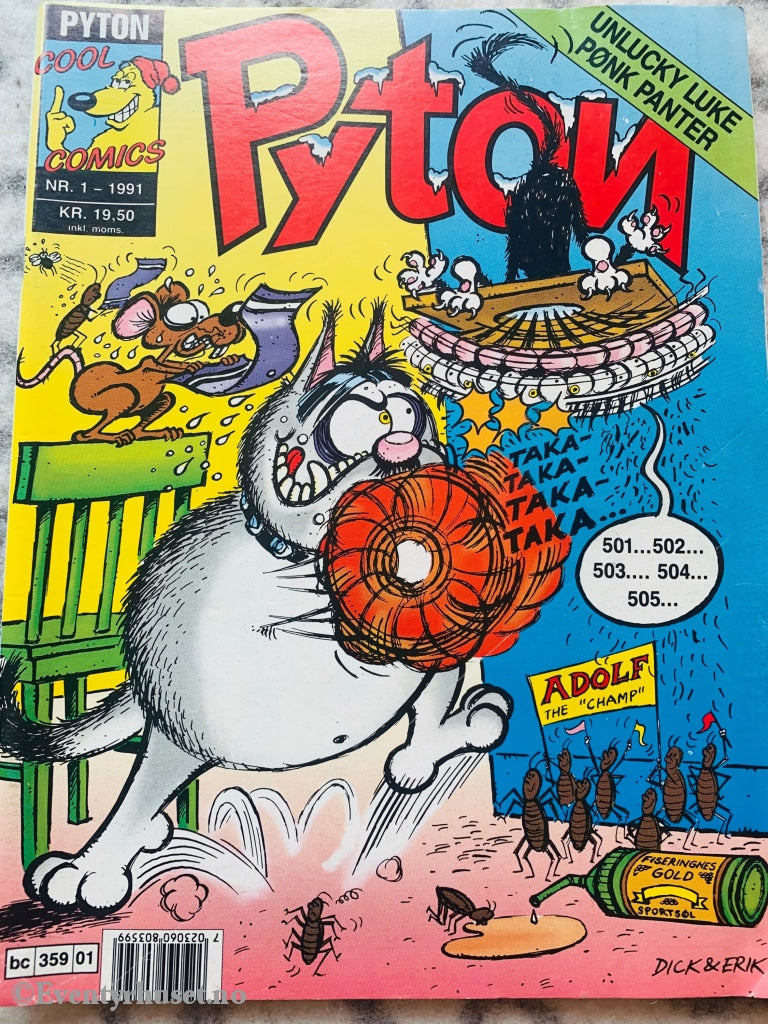 Pyton. 1991/01. Tegneserieblad