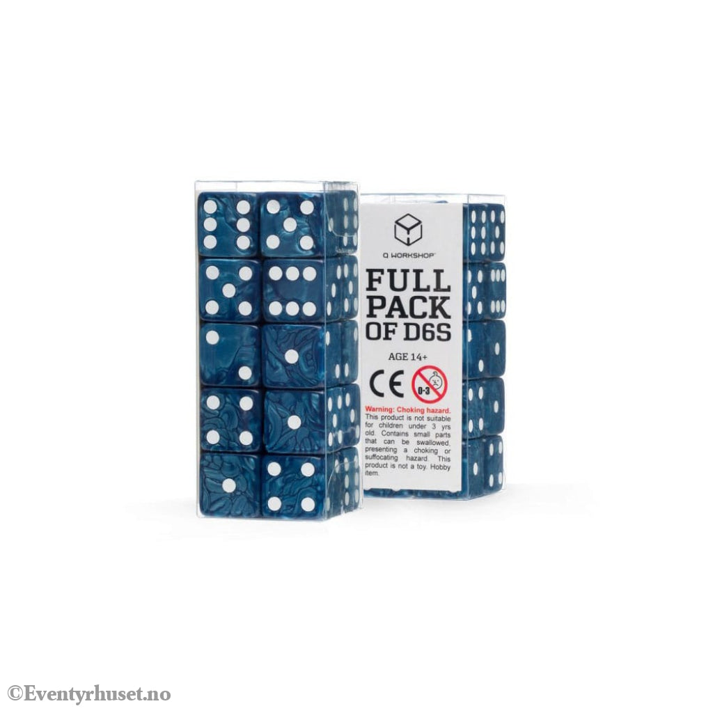 Q Workshop Dice Set Full Pack D6 Cobalt (20) Games