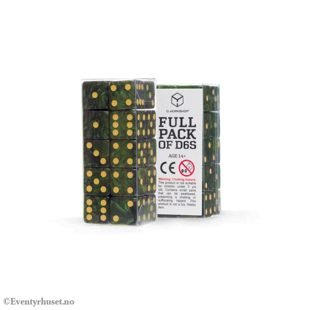 Q Workshop Dice Set Full Pack D6 Green (20) Games