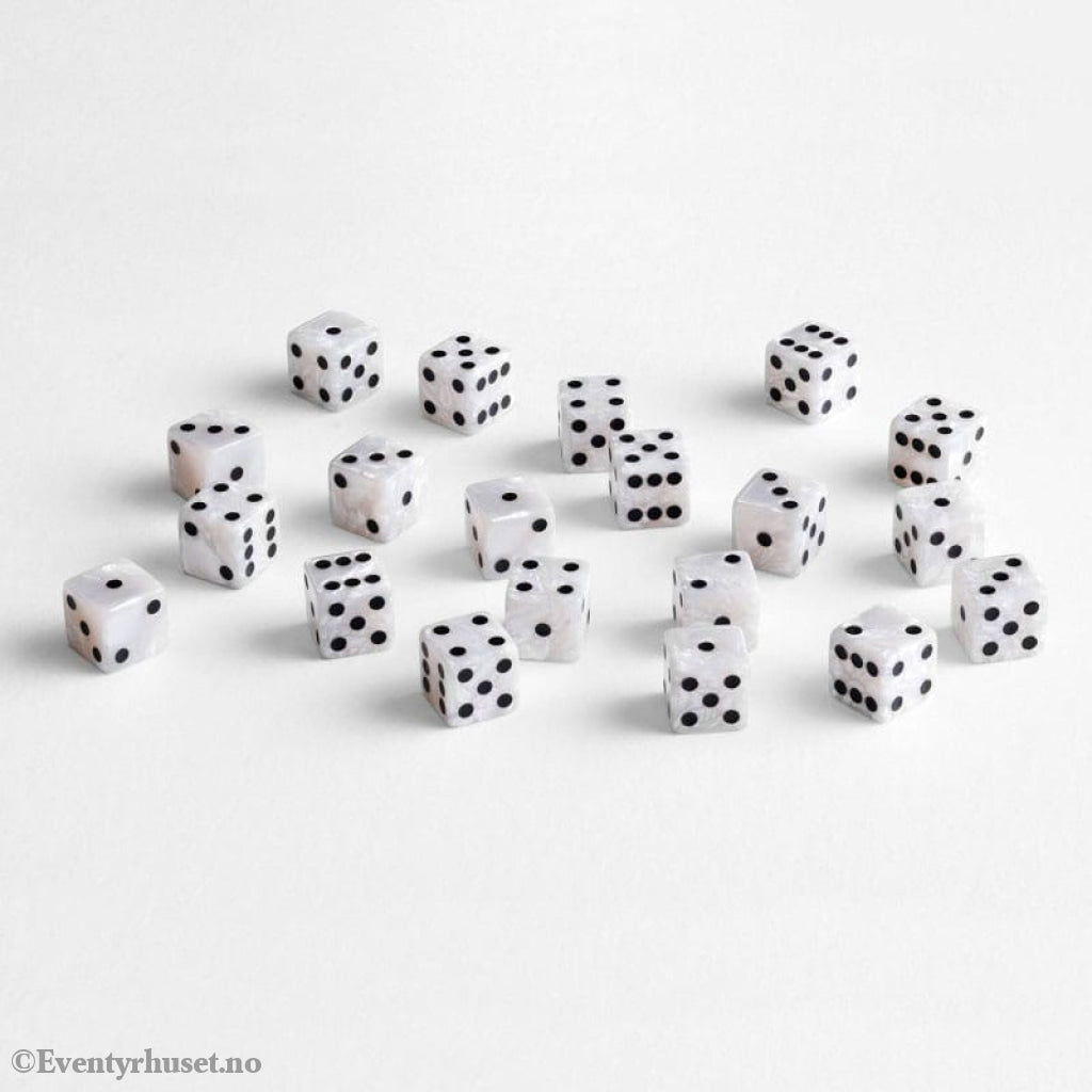 Q Workshop Dice Set Full Pack D6 Pearl (20) Games