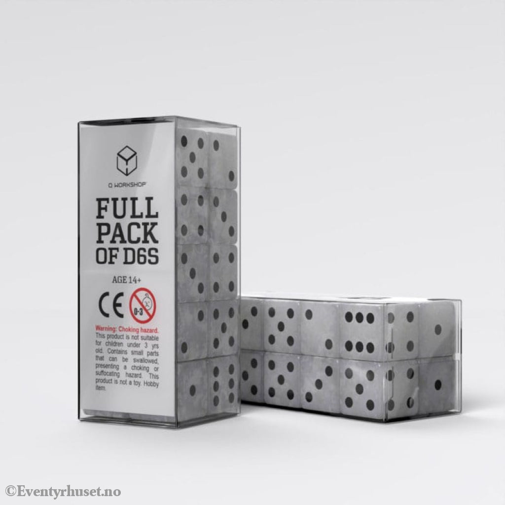 Q Workshop Dice Set Full Pack D6 Pearl (20) Games