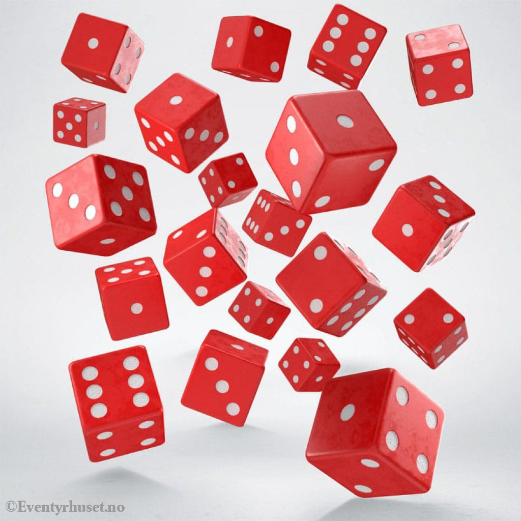 Q Workshop Dice Set Full Pack D6 Red (20) Games
