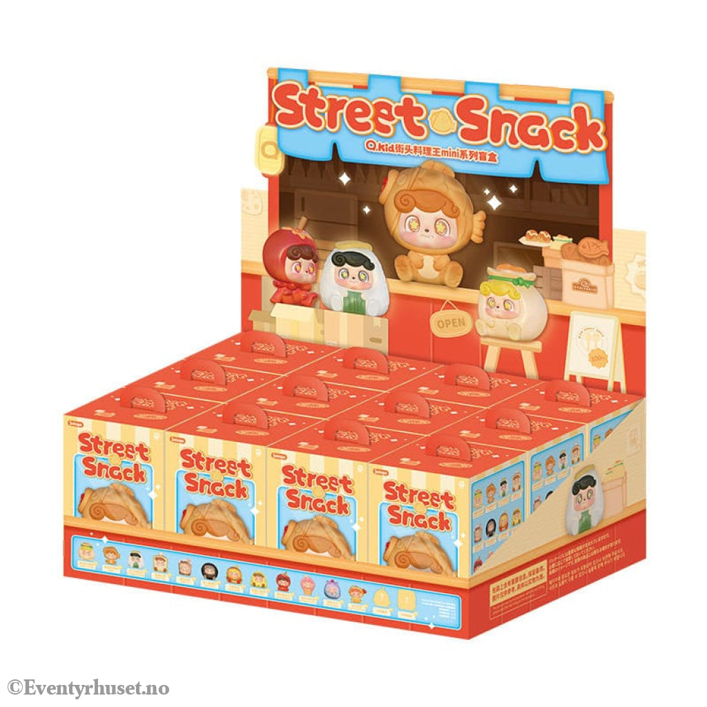 QKid: Street Snack Series Blind Box figure 5 cm Display (12) Toys