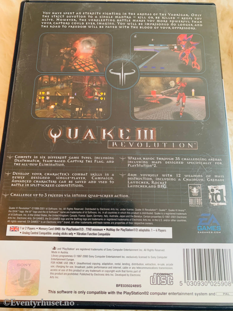 Quake III Revolution. PS2.