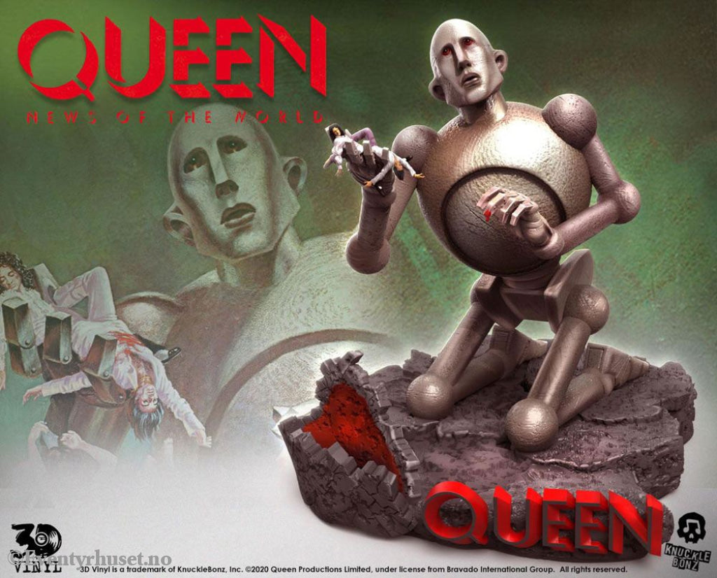 Queen 3D Vinyl Statue Queen Robot (News of the World) 20 x 21 x 24 cm Collectibles