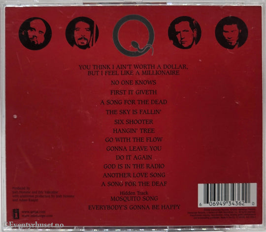 Queens of the Stone Age - Songs for the Deaf. Musikk-CD.