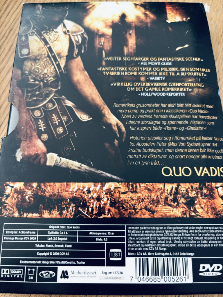Quo Vadis. DVD.
