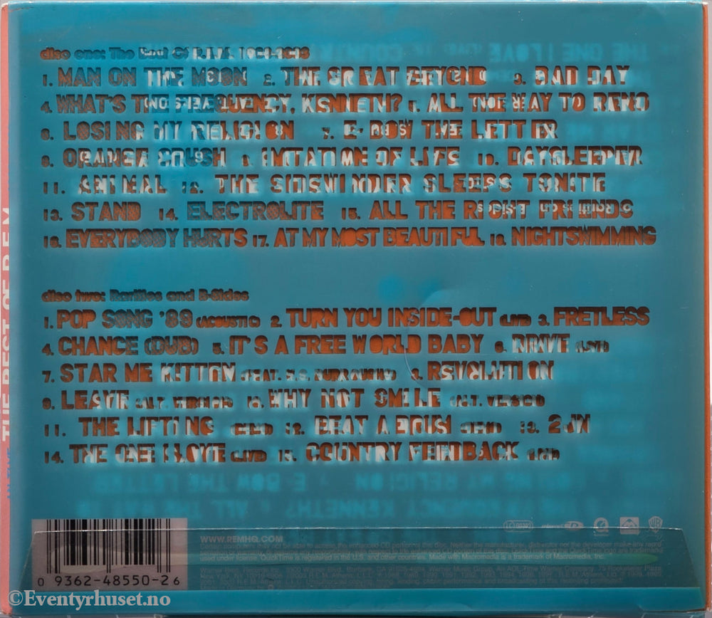 R.E.M. In Time: The Best of R.E.M. 1988–2003. 2003. Musikk-CD.