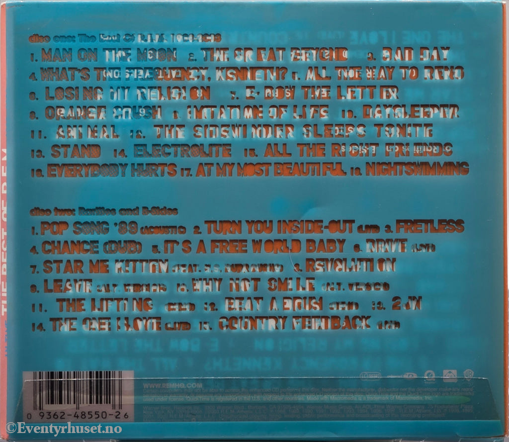 R.E.M. In Time: The Best of R.E.M. 1988–2003. 2003. Musikk-CD.