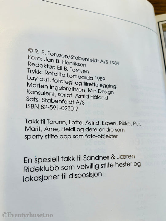 R. E. Toresen. Mysteriet på rideleiren. Bok.