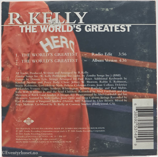 R. Kelly. 2005. The World’s Greatest. CD.