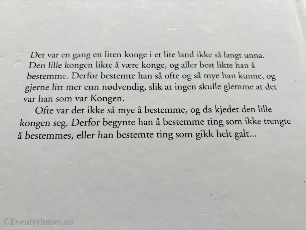 Ragnhild Gjerstad. Den lille kongen. 1990. Barnebok.
