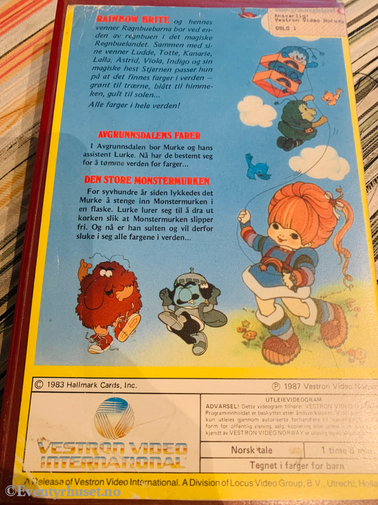 Rainbow Brite. 1987. Avgrunnsdalens farer / Den store monstermurken. VHS Big Box. VHS Big Box