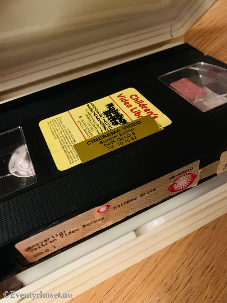Rainbow Brite. 1988. Hvordan hele startet 1 & 2. Invasjonen av Regnbuelandet. VHS Big Box. VHS Big Box