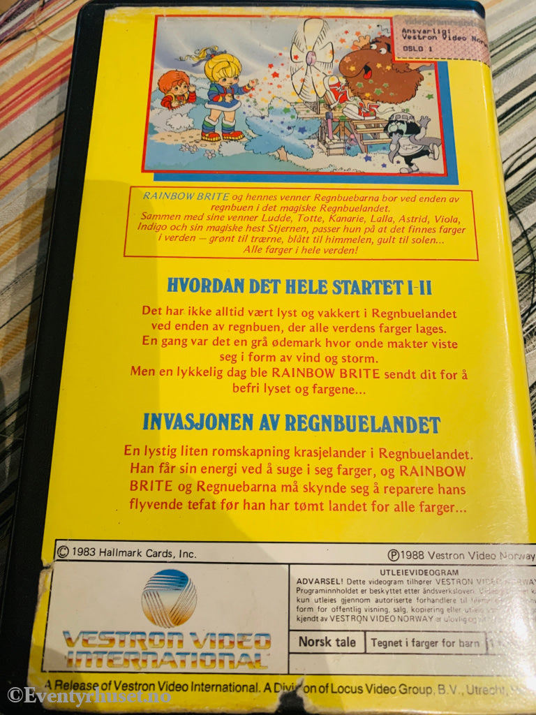Rainbow Brite. 1988. Hvordan hele startet 1 & 2. Invasjonen av Regnbuelandet. VHS Big Box. VHS Big Box