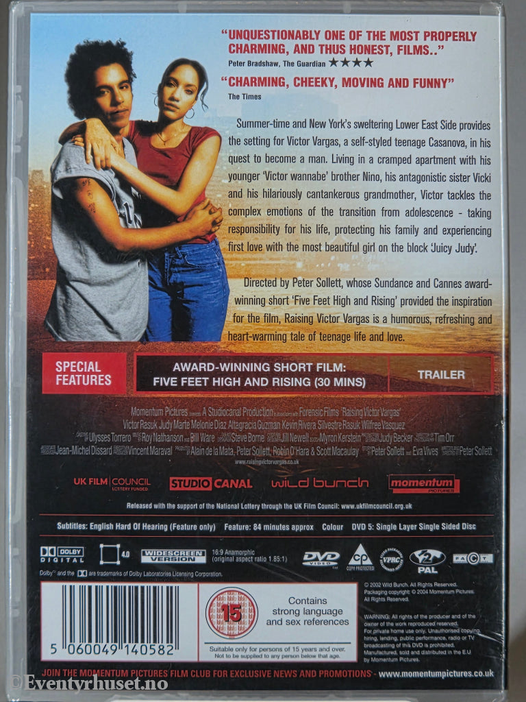 Raising Victor Vargas (2002). DVD. Ny i plast!