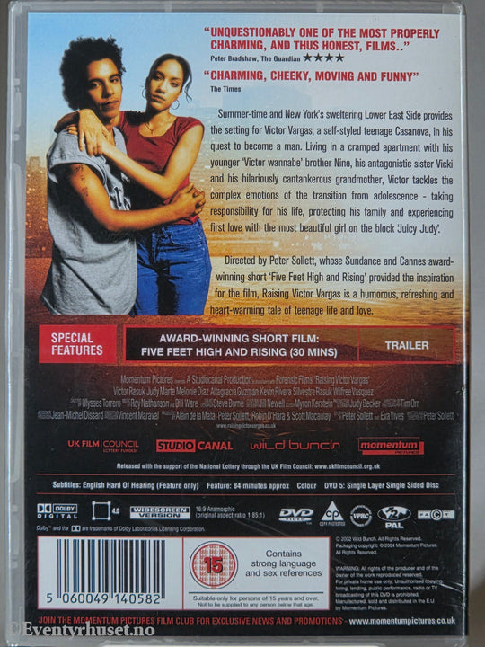 Raising Victor Vargas (2002). DVD. Ny i plast!